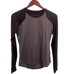 Columbia Omni-Wick Striped Dark Purple Shirt Size Small